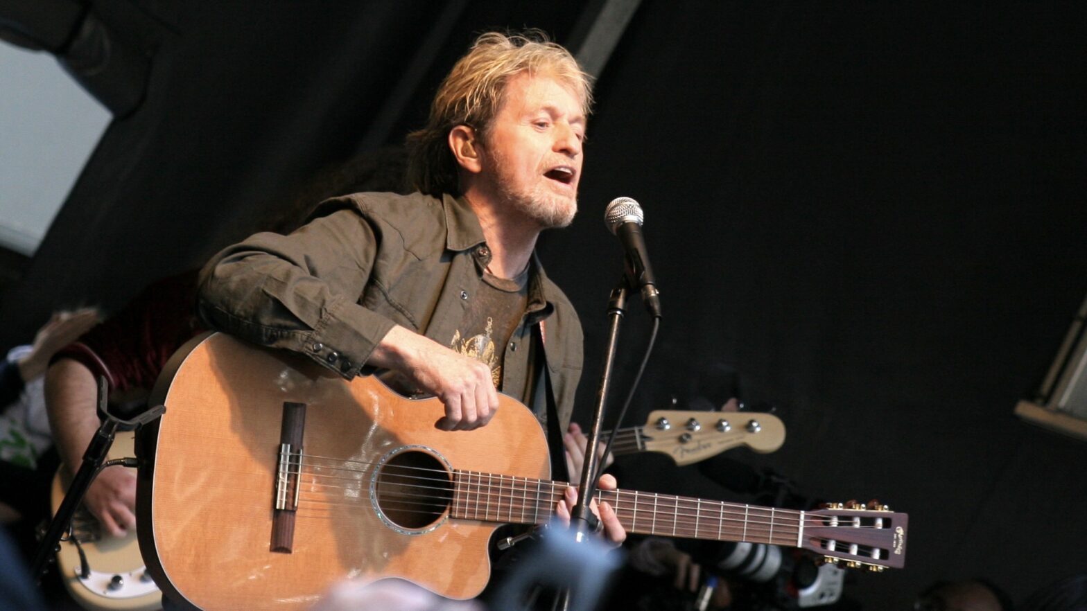 Jon Anderson performing live on stage